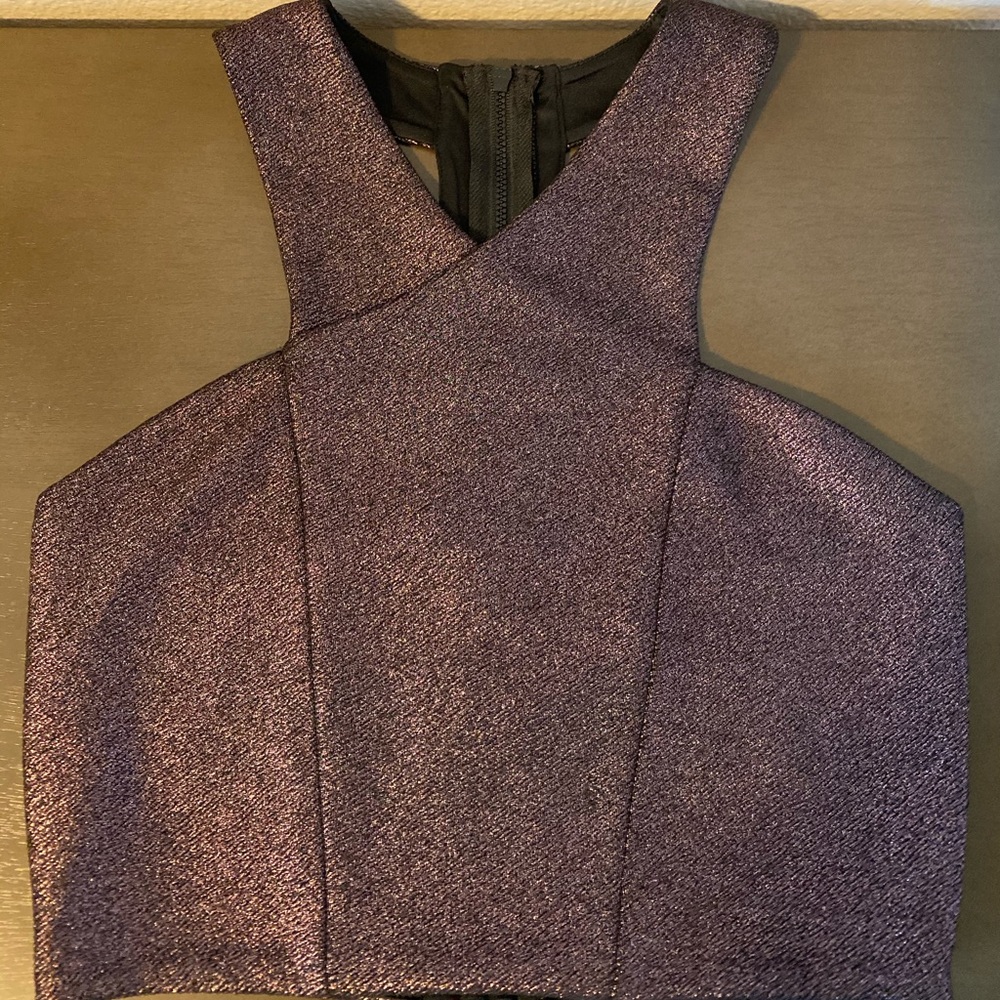 EXPRESS purple crop top